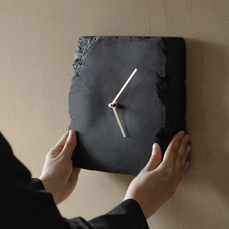 スクエア ブロック クロック 全2色 置き時計 掛け時計 静音 | 70PARK