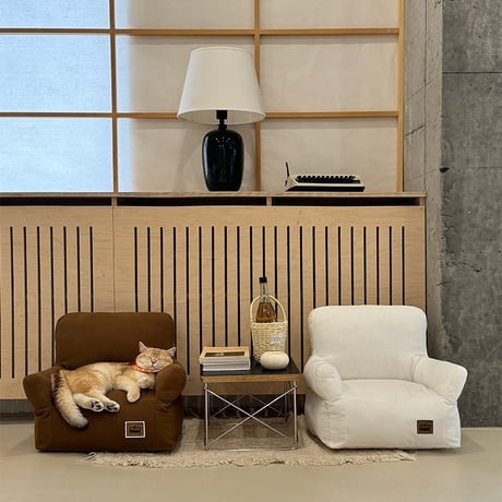 #ふんわり 小型 無地 ペットソファ 全2色 犬 猫 ペットベッド ペット用品 ペットクッション 洗える