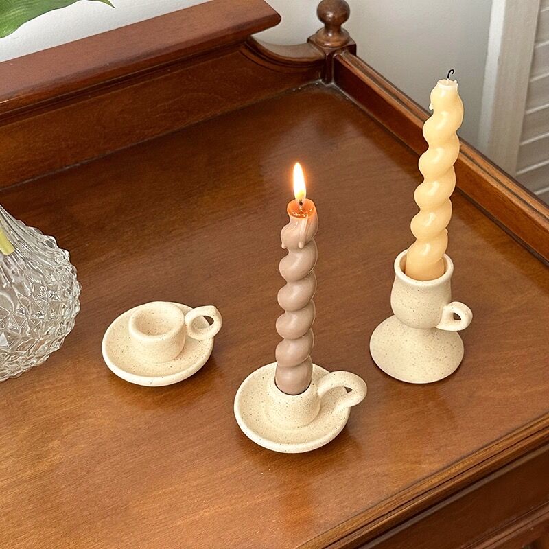 セラミック ナチュラル キャンドルホルダー 全3種 | 70PARK
