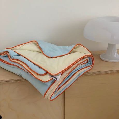 #パイピング 冷感 夏掛け布団 カラフル ブランケット 全6色 単品 2サイズ ひんやり