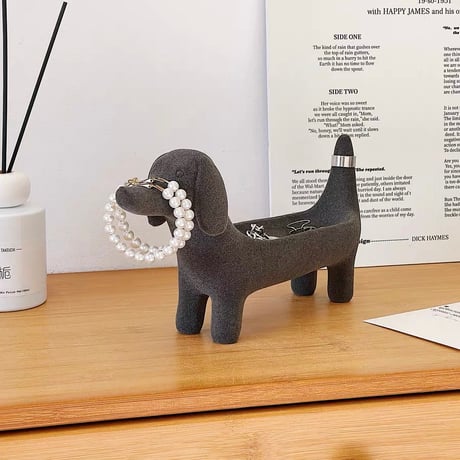 #ダックスフンド モチーフ アクセサリー トレイ 全3色 犬