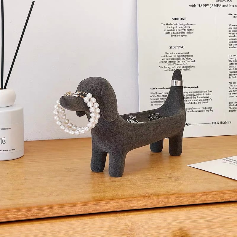 ダックスフンド モチーフ アクセサリー トレイ 全3色 犬 | 70PARK