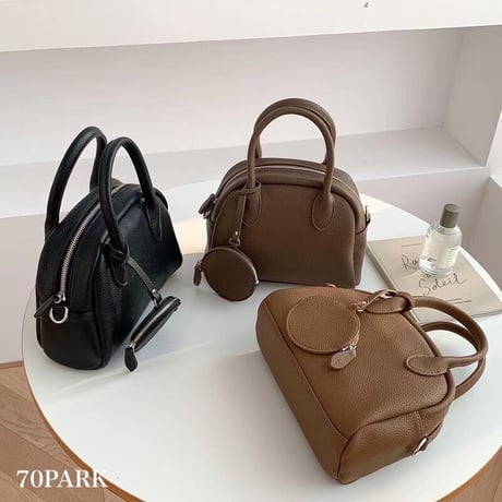 【即納】#コインケース付 ミニ ボストン バッグ 全3色 ショルダー