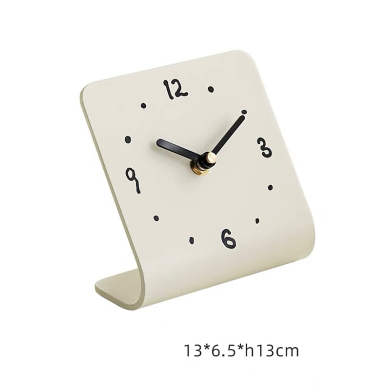 磁器製 置き時計 動作品 28x25x10cm カチコチ音