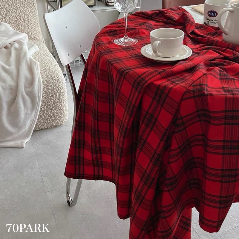 marimekko ヴィンテージテーブルクロス 赤 ccstyle_w4703320