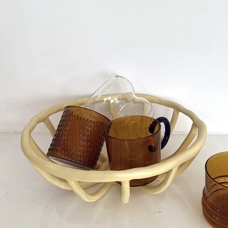 【即納】#あみあみ フルーツ バスケット 全3色 カゴ 小物入れ