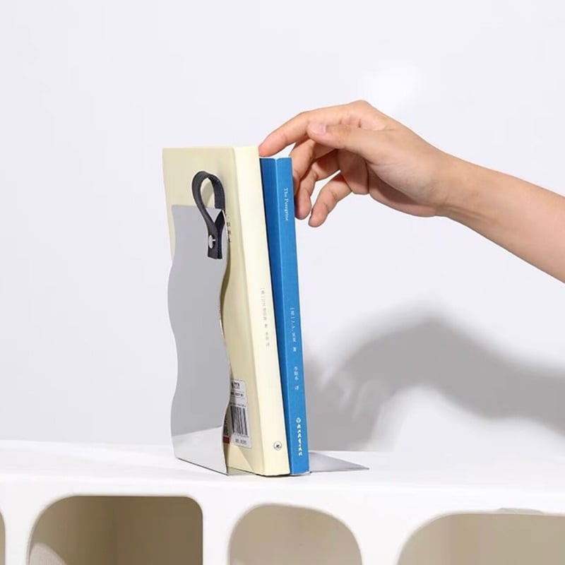 なみなみ ウエーブ ミラー ブックスタンド 卓上 本立て 鏡 | 70PARK