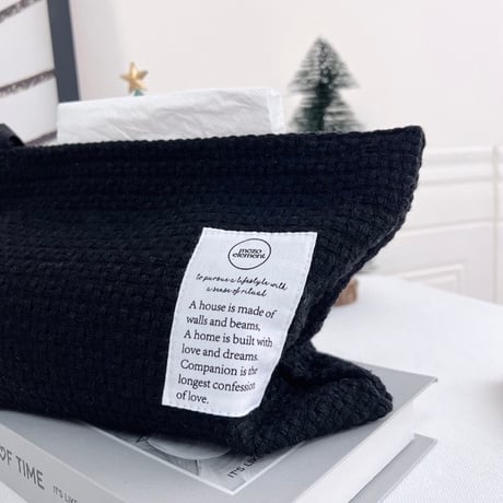 #ファブリック シンプル ティッシュケース 全3色 ティッシュカバー 吊り下げ