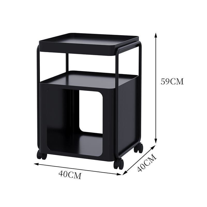 キャスター付 スクエア 収納 ワゴン 全2色 サイドテーブル | 70PARK