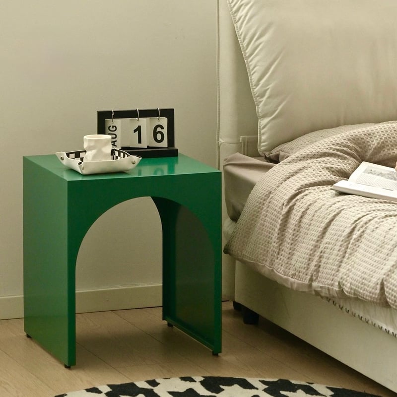 アーチ オープン アイアン サイドテーブル 全3色 収納 | 70PARK