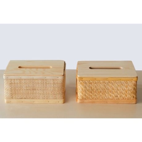 #ラタン ティッシュケース 全2タイプ ティッシュカバー
