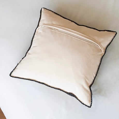 #ストロー素材 モノトーン クッションカバー 全2種 45×45