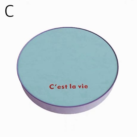 #シンプル レタリング カラー ラウンド クッション 全3色 直径50cm