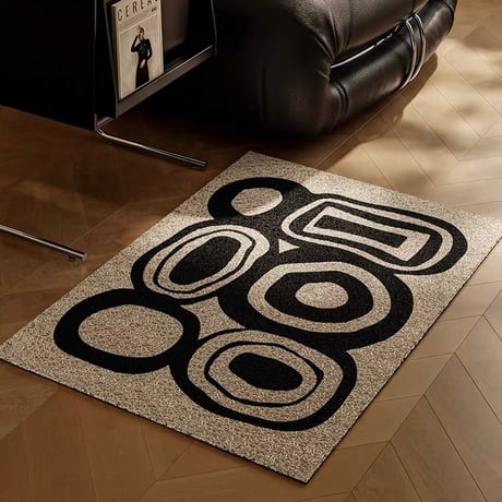 #ニュアンス アート柄 玄関 マット 全2種 50×80 泥落とし