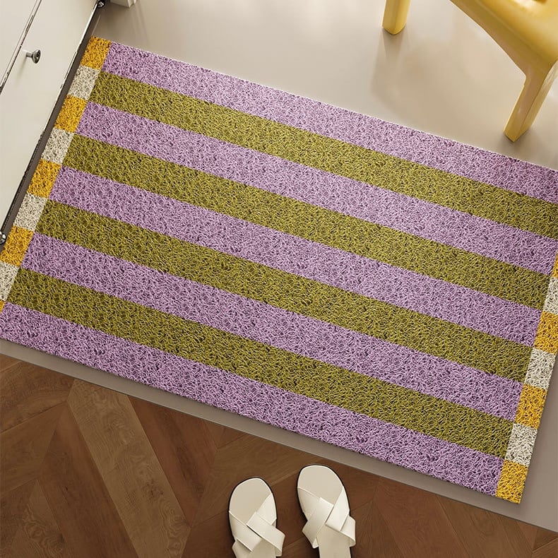 マルチカラー ストライプ 玄関 マット 全4色 50×80 泥落とし マルチカラー ストライプ 玄関 マット 全4色 50×80 泥落とし