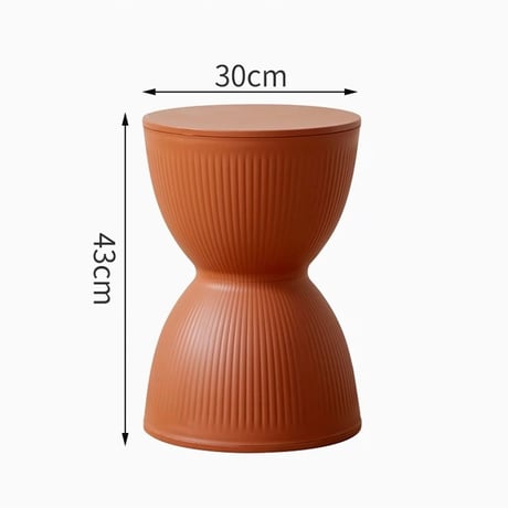 #砂時計デザイン シンプル サイドテーブル スツール 全6色 チェア