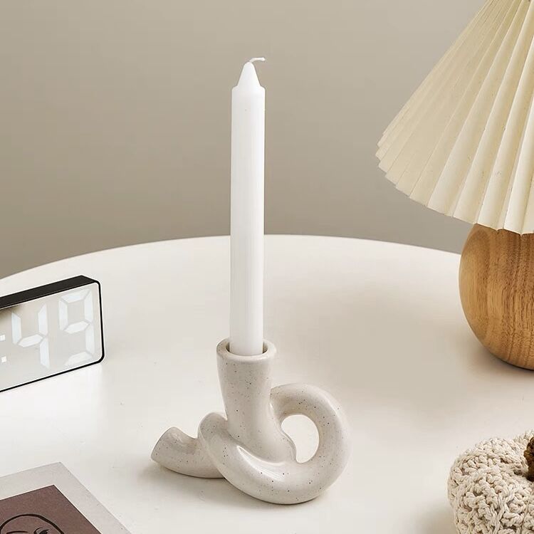 ノット デザイン セラミック キャンドルホルダー 全2種 | 70PARK