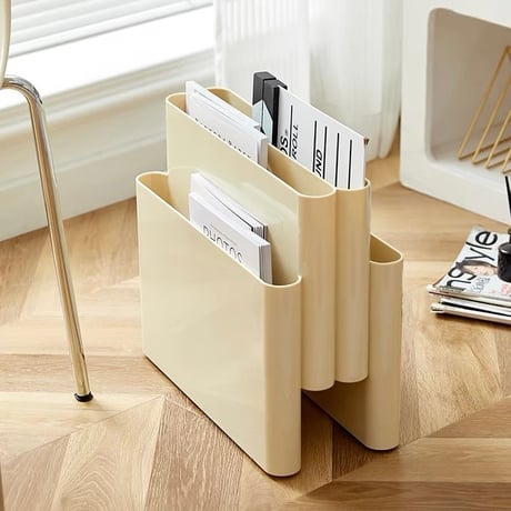 #4ポケット マガジンラック 全4色 収納 ブックスタンド