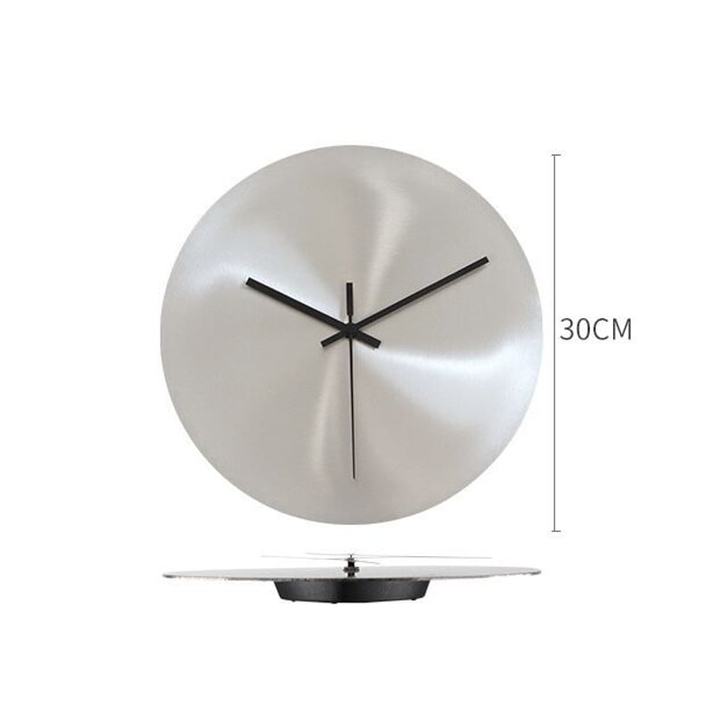 ステンレス ラウンド 壁掛け時計 静音 シルバー | 70PARK