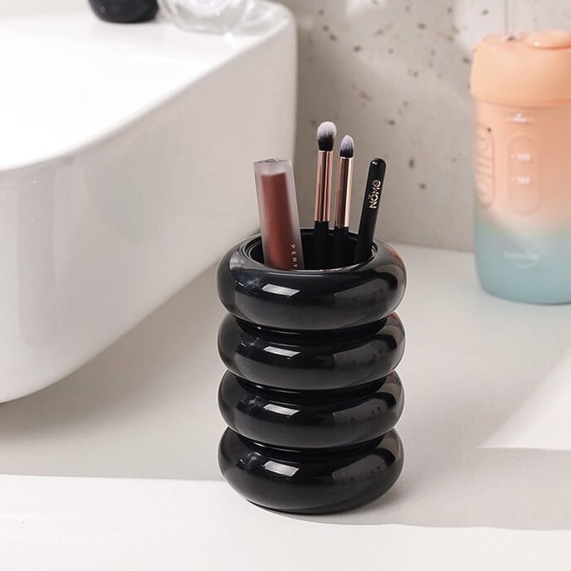 ドーナツ チューブ 四段 ブラシスタンド 全2色 ペン立て | 70PARK