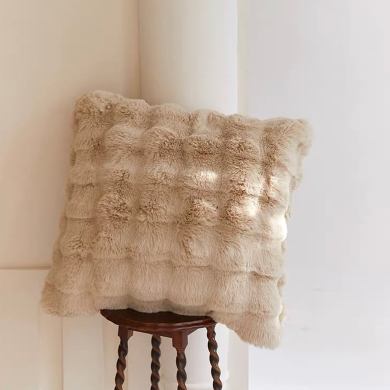 フェイクファー ふわとろ ポコポコ クッションカバー 全3色 45×45 | 70PARK