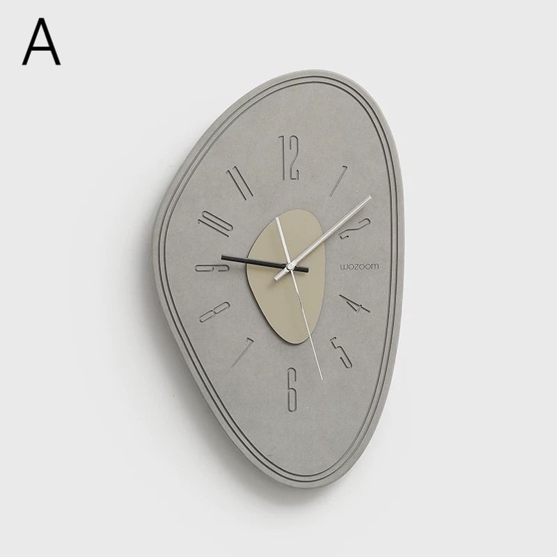 マット グレー ニュアンス デザイン アート クロック 全3種 壁掛け時計