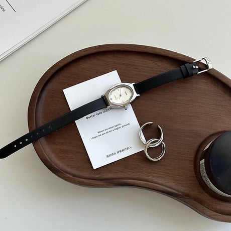 【即納】#アカシア ウッド 脚付き カーブ トレイ 小物入れ アクセサリートレイ ウエーブ