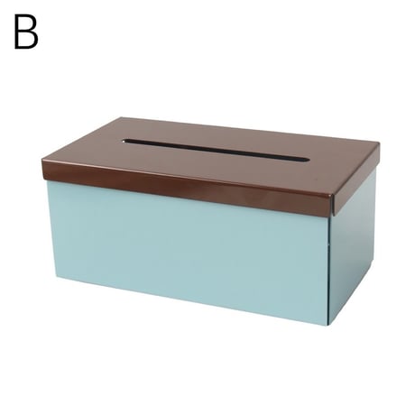 #カラフル アイアン ボックス ティッシュケース 全2色