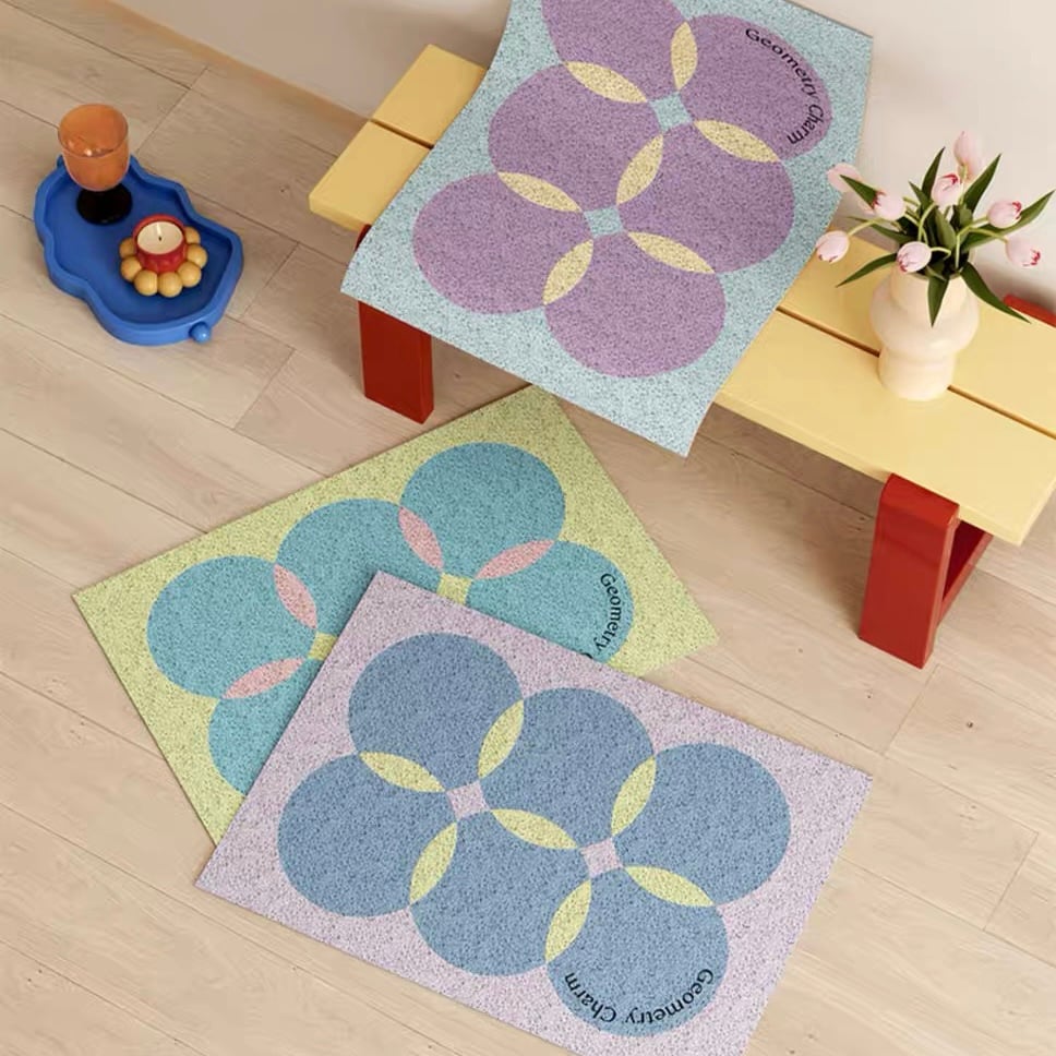 カラフル ドット柄 玄関 マット 全4色 50×80 泥落とし | 70PARK