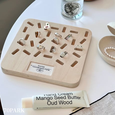 ウッドレジン 小物置き インテリアトレイ ジュエリートレイ トレー