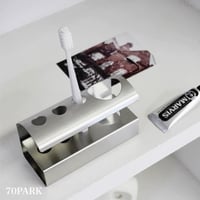 #ステンレス シルバー シンプル 歯ブラシスタンド
