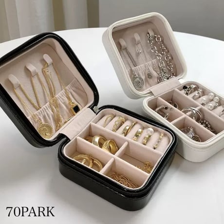 #シンプル スクエア ジュエリーボックス 全2色 収納