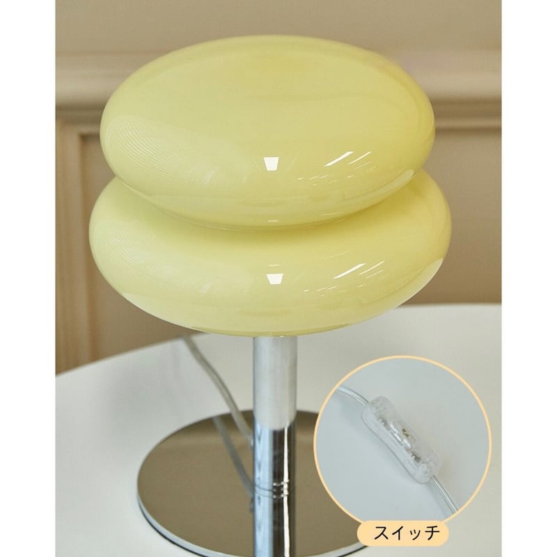 マカロン ガラス テーブル ライト USB ランプ | 70PARK