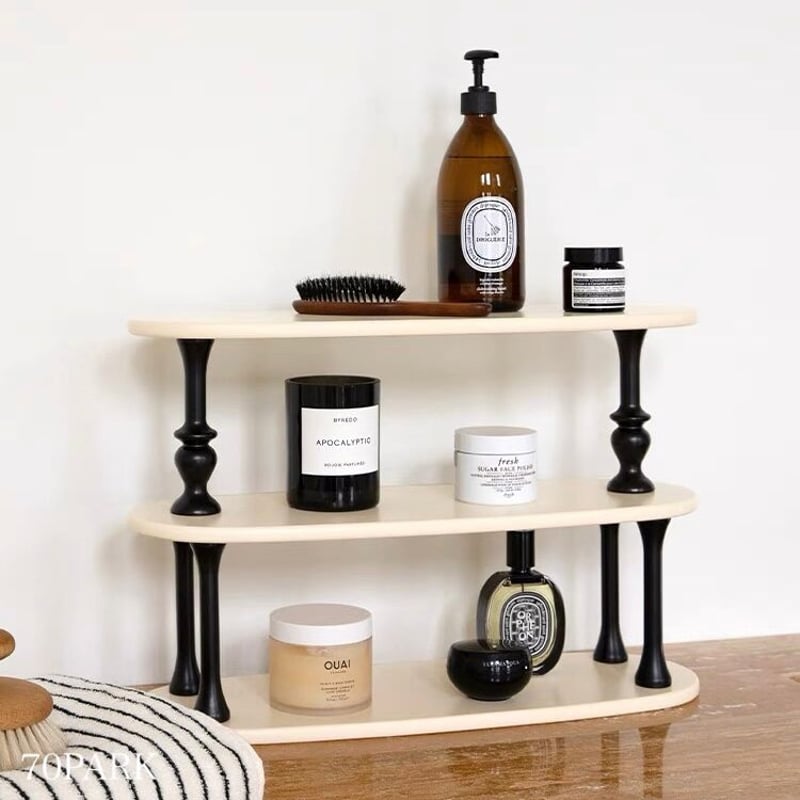 レトロ デザイン 三段 収納 ディスプレイラック | 70PARK