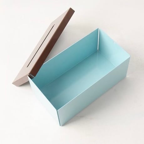 #カラフル アイアン ボックス ティッシュケース 全2色