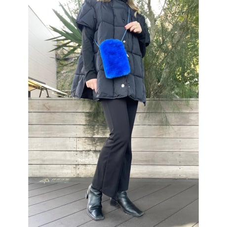 【即納】#カラー フェイクファー スマホ ショルダー バッグ 全6色