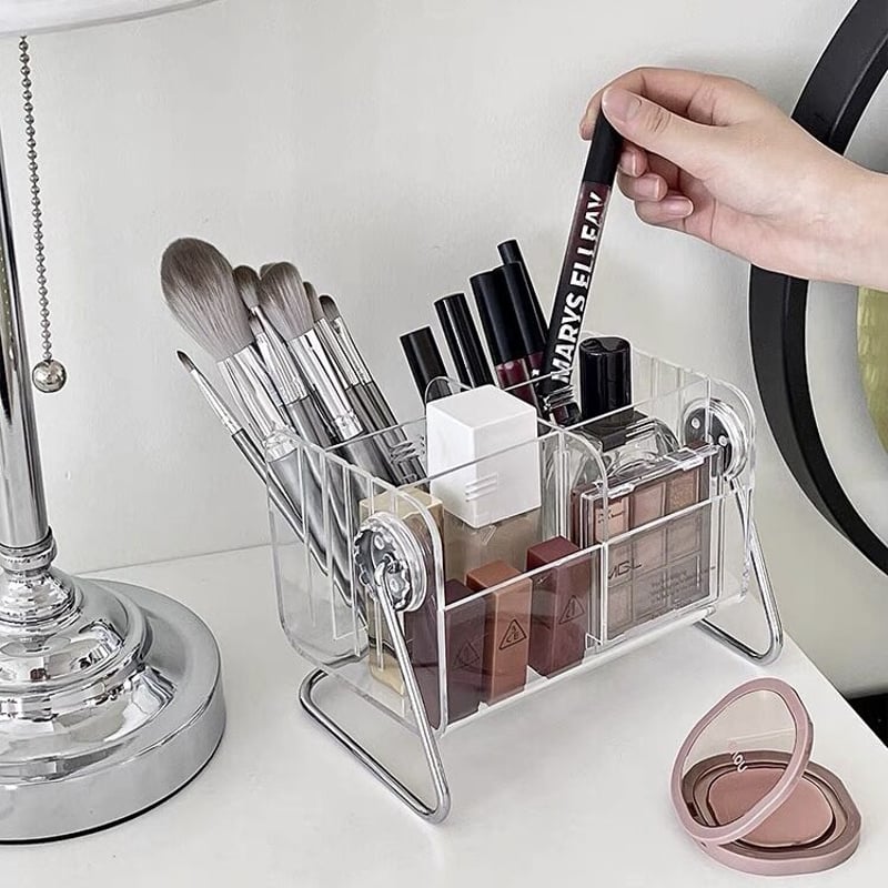 クリア アクリル マルチ スタンド ブラシ コスメ 収納 | 70PARK