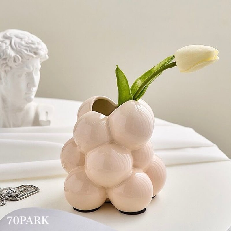 花瓶・フラワースタンド GUAXS BELLY _L + BELLY_tealight SET Guaxs