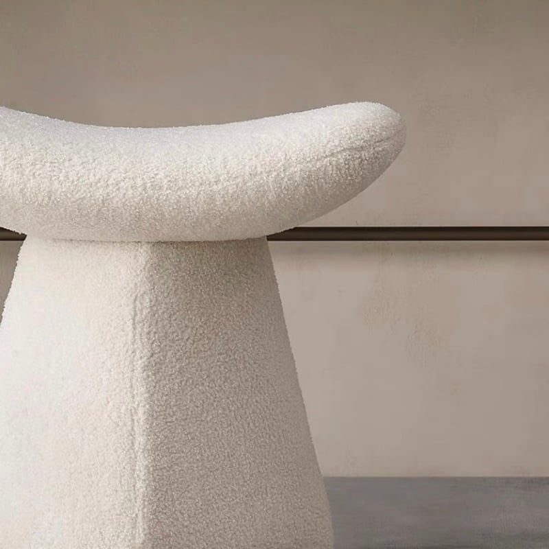 ホワイト モダン スツール ドレッサー 椅子 オットマン | 70PARK