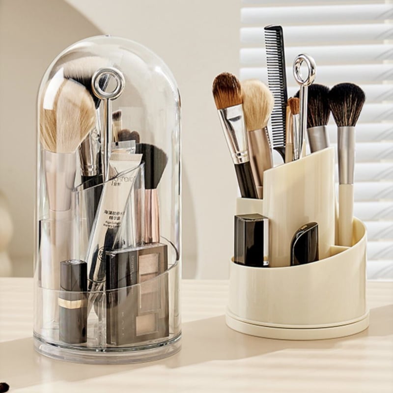 360度 回転 カバー付き ブラシスタンド 全2色 ペン立て | 70PARK