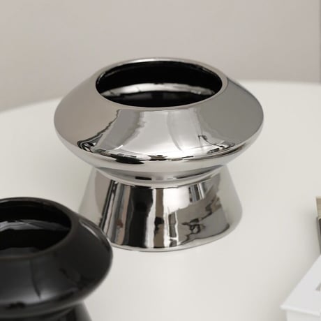 #UFO型 シンプル モダン セラミック 鉢カバー 全4色 植木鉢