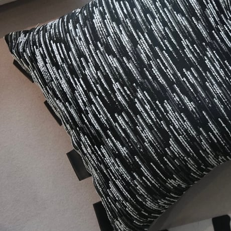 #ベージュ ブラック ミックス クッションカバー 全3種 45×45