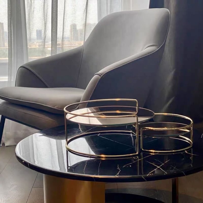 ゴールドフレーム ミラー トレイ 2点セット コスメ 収納 | 70PARK