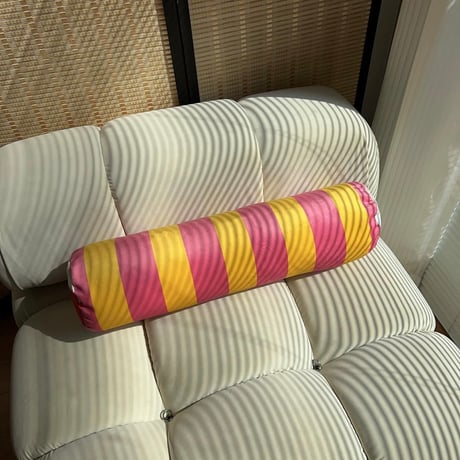 #マルチカラー ストライプ ロング クッション 全4色 60cm