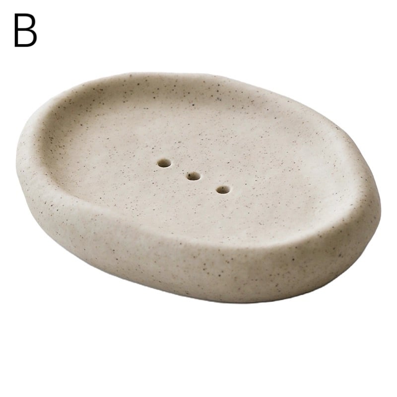 ぽってり セラミック ソープディッシュ 全3色 石鹸置き トレイ | 70PARK