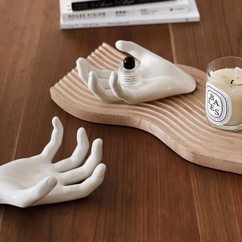 ハンド セラミック オブジェ アクセサリー 収納 トレイ | 70PARK