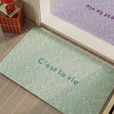 #シンプル レタリング カラー 玄関 マット 全6色 50×80 泥落とし