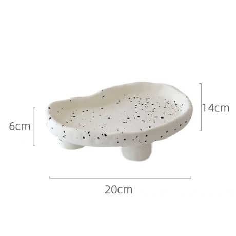 #インク スプラッシュ柄 ウエーブ アクセサリートレイ 全2色