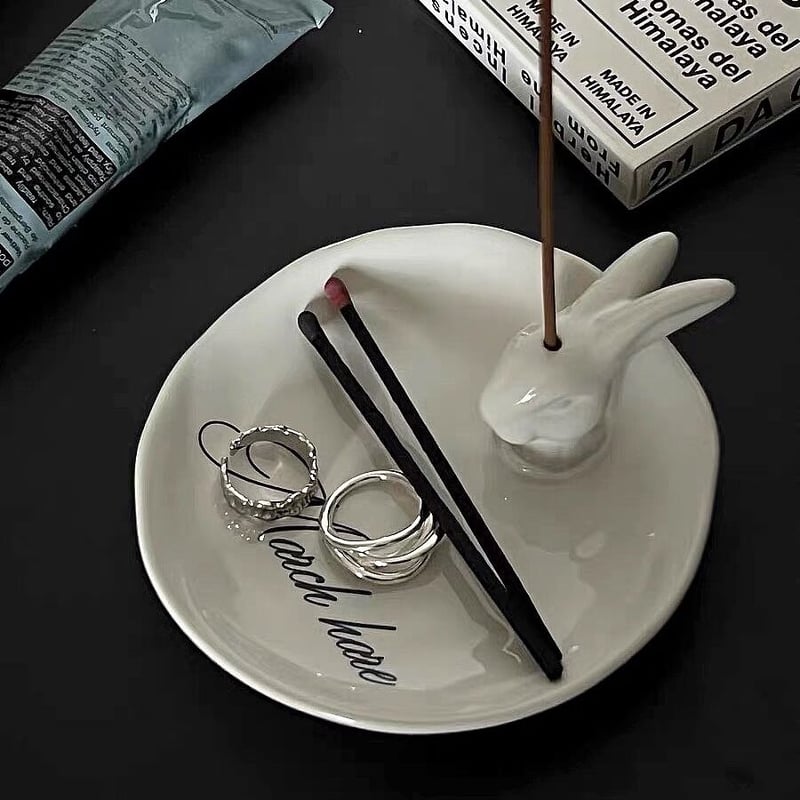 うさぎ モチーフ インセンスホルダー トレイ お香立て | 70PARK