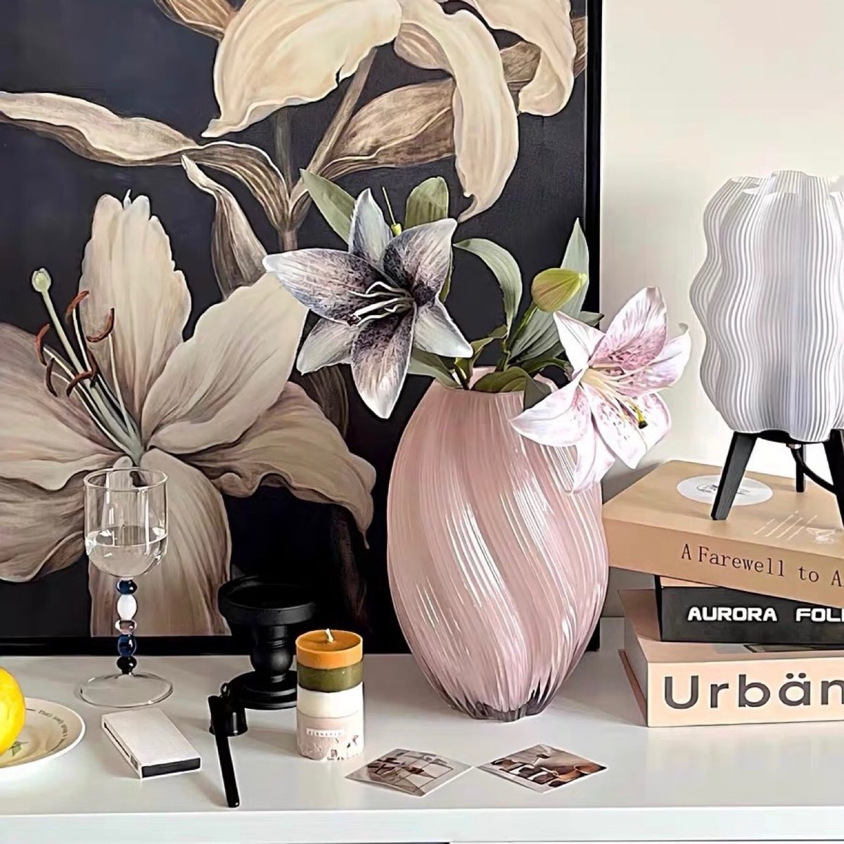 ツイスト デザイン ガラス フラワーベース 全2色 花瓶 | 70PARK ツイスト デザイン ガラス フラワーベース 全2色 花瓶 | 70PARK